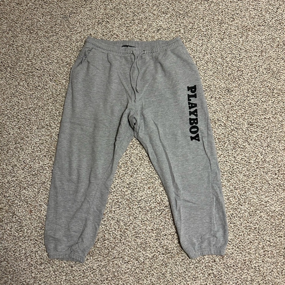 PLAYBOY x Missguided Heather Gray Lounge Pants